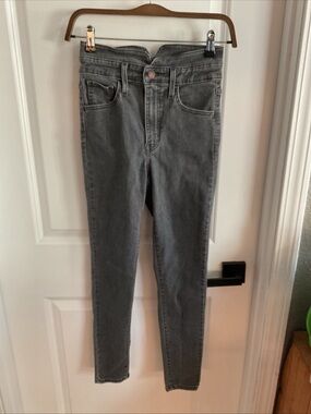 Levi’s Mile High Super Skinny Ankle - Black Denim Jeans - Black - Ladies Size 25